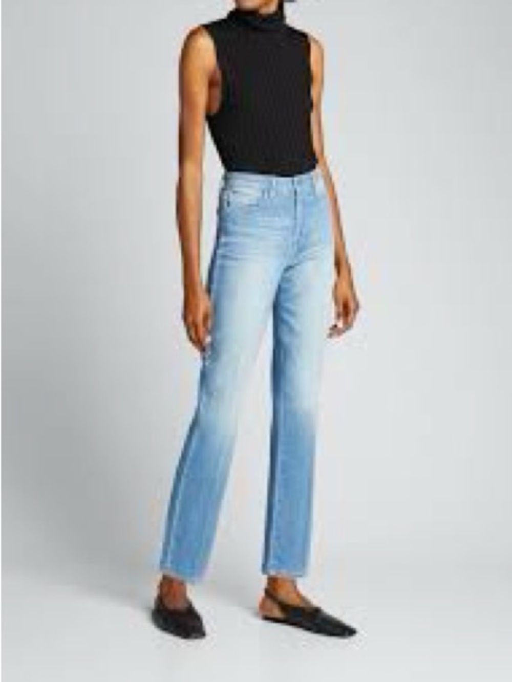 L'AGENCE Nadia High-Rise Crop Straight Jeans